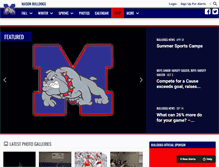 Tablet Screenshot of masonbulldogsports.com